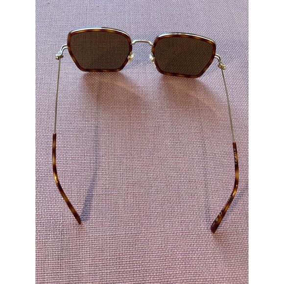 Gucci Square Sunglasses in Havana Gold Brown GG1848S-002 Sunnies - Picture 9 of 12